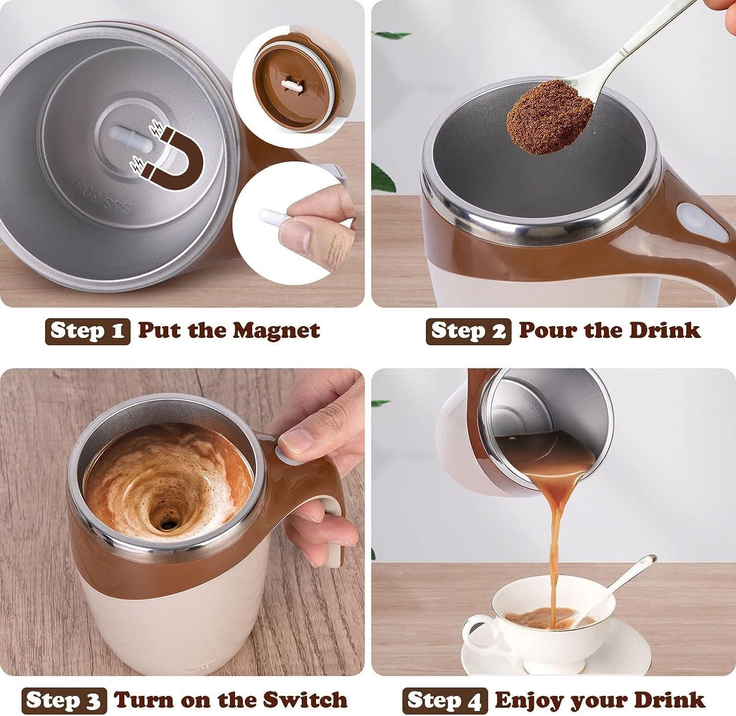 Smart Self-Stirring Mug – For Effortless Mixing