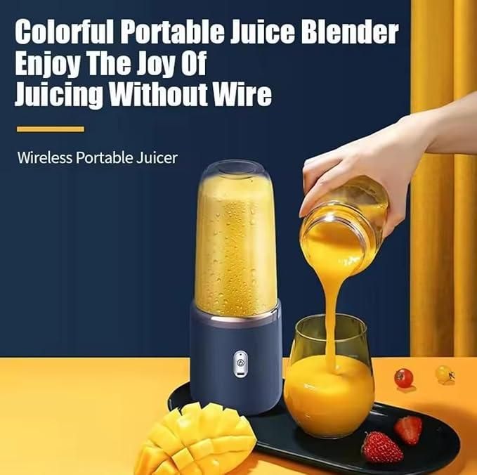 Portable Electric Juice Blender – 2-in-1 Smoothie & Juice Maker